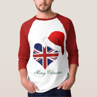T-shirt Patriotique Fière Drapeau Coeur Père Noël Noël