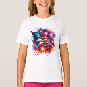 T-shirt Patriotique Filles