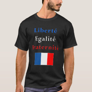 T-shirt patriotique français - égalité de liber