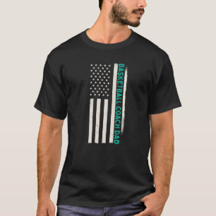 T-shirt Patriotique Joueur De Basket-Ball Entraîneur Papa