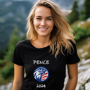 T-shirt Patriotique Mike Pence 2024 Élection Aigle foncé