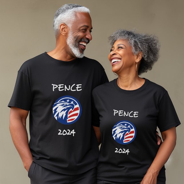 T-shirt Patriotique Mike Pence 2024 Élection Aigle foncé (Créateur téléchargé)