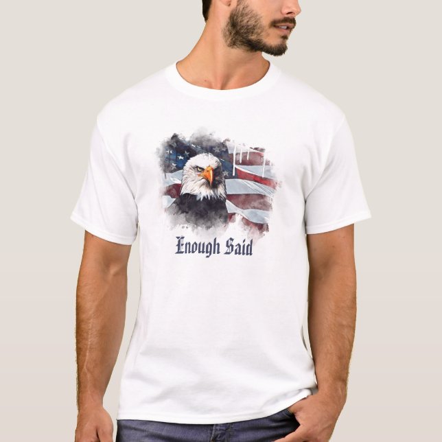 T-shirt *~* Patriotique moderne américain Eagle Head USA D (Devant)