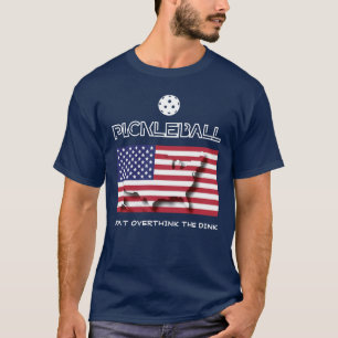 T-shirt Patriotique NE SURPENSE PAS LE DINK Pickleball