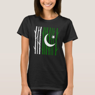 T-shirt Patriotique Pakistan Camping Forêt Pakistanais uni