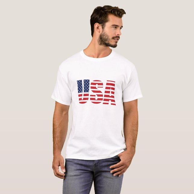 T-shirt patriotique pour hommes (Devant entier)
