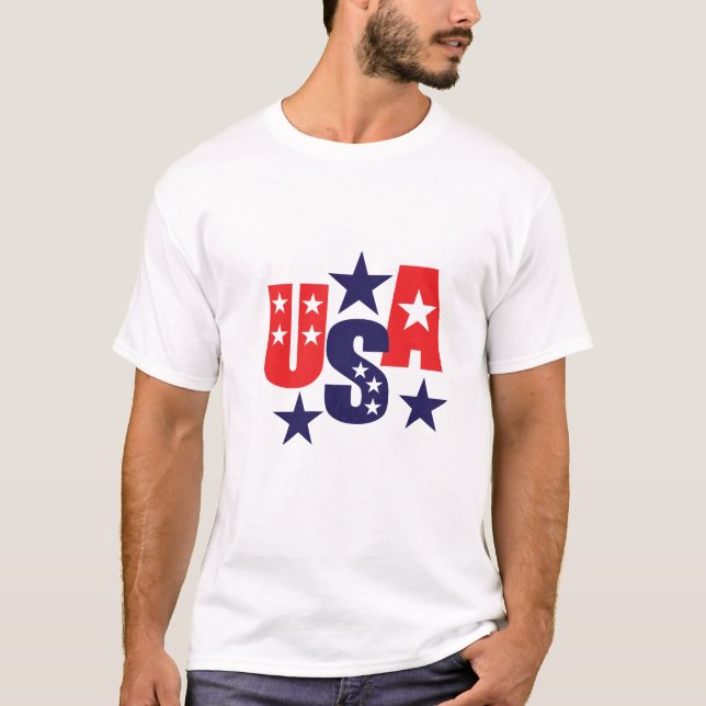T-shirt patriotique pour hommes (Devant)