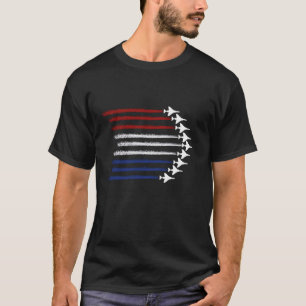 T-shirt Patriotique Pour Hommes Jet 4 juillet Pour Hommes
