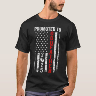 T-shirt Patriotique Promu À Parrain 2025 Première Fois Ne