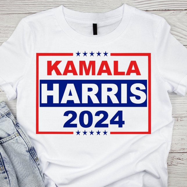 T-shirt Patriotique rouge, blanc et bleu Kamala Harris 202 (Créateur téléchargé)