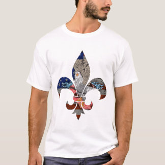 T-shirt Patriotique scout Logo Us Drapeau Aigle