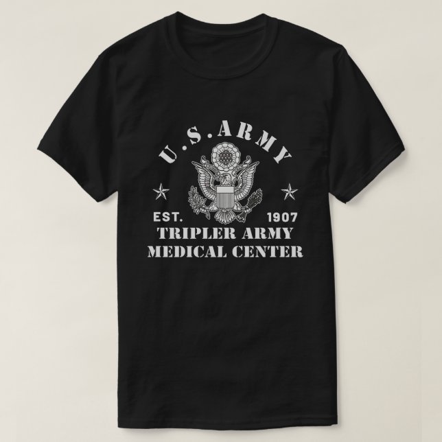 T-shirt Patriotique Tripler Army Centre Médicale Hawaii Hi (Design devant)