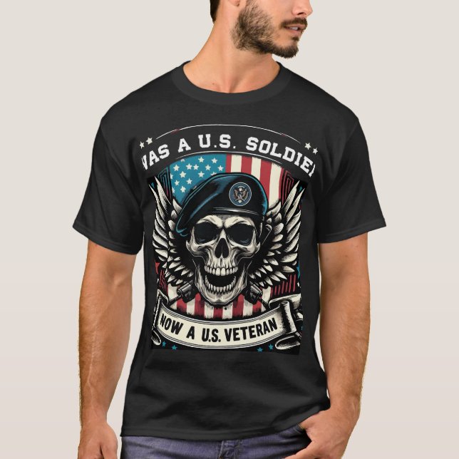 T-shirt patriotique "U.S. Veteran" (Devant)