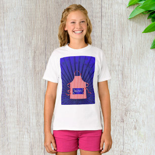T-shirt Patriotique USA Chef Rouge Blanc Bleu BBQ Cuisine
