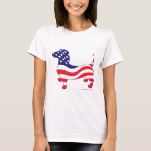 T-shirt Patriotique USA Dachshund