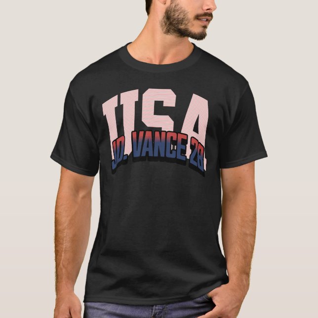 T-shirt Patriotique USA JD Vance 28 Adporter Chemise (Devant)