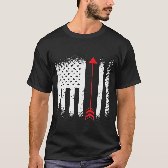 T-shirt Patriotisme Archer 4 Juillet (Devant)