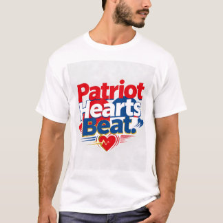 T-shirt Patriotisme au rythme du cœur