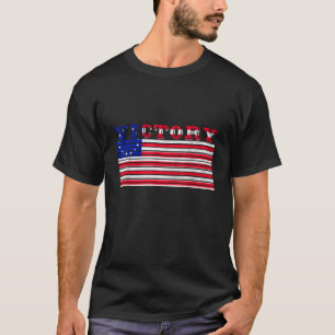 T-shirt Patriotisme Betsy Ross Drapeau Victoire Amérique H