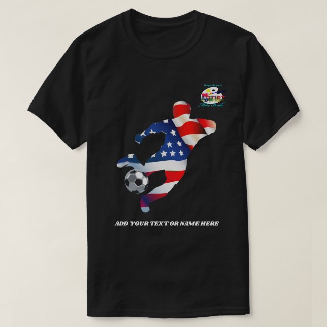 T-shirt Patriotisme du football (Design devant)