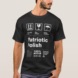 T-shirt Patriotisme polonais patriotique Pologne Pays Prid
