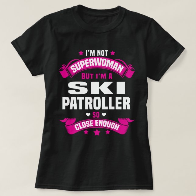 T-shirt Patroller de ski (Design devant)