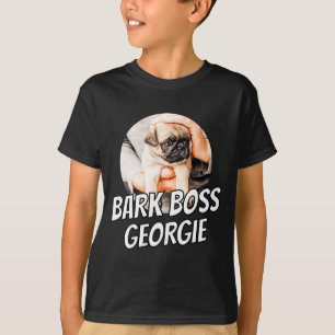 T-shirt Patron Bark Chien Photo Moderne Simple Cool