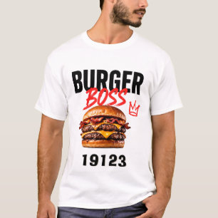T-shirt 🍔 Patron de Burger Fast Food Restaurant Manager �