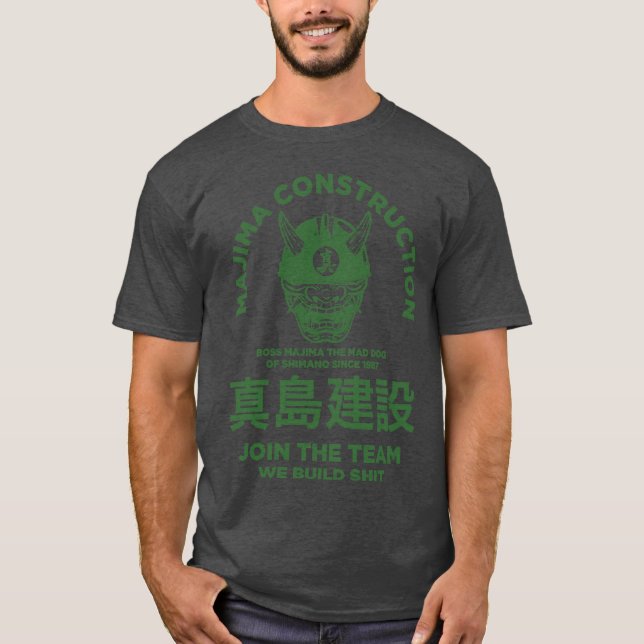 T-shirt patron de construction Majima du garçon de Shimano (Devant)