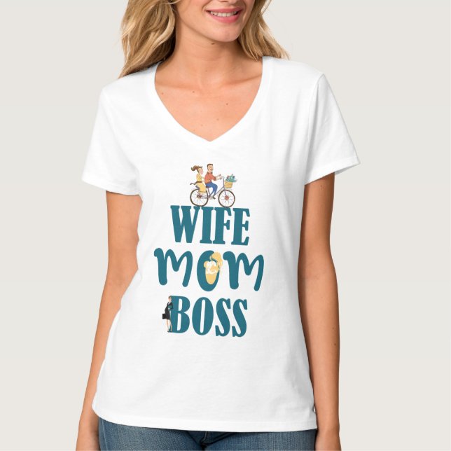 T-shirt Patron maman femme (Devant)