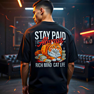 T-shirt Patronne Chaton Entrepreneuse - Restez Payée, Chat