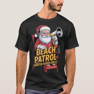 T-shirt Patrouille de plage de Noël