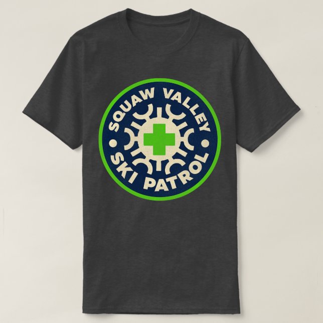 T-shirt Patrouille de ski de Squaw Valley (Design devant)