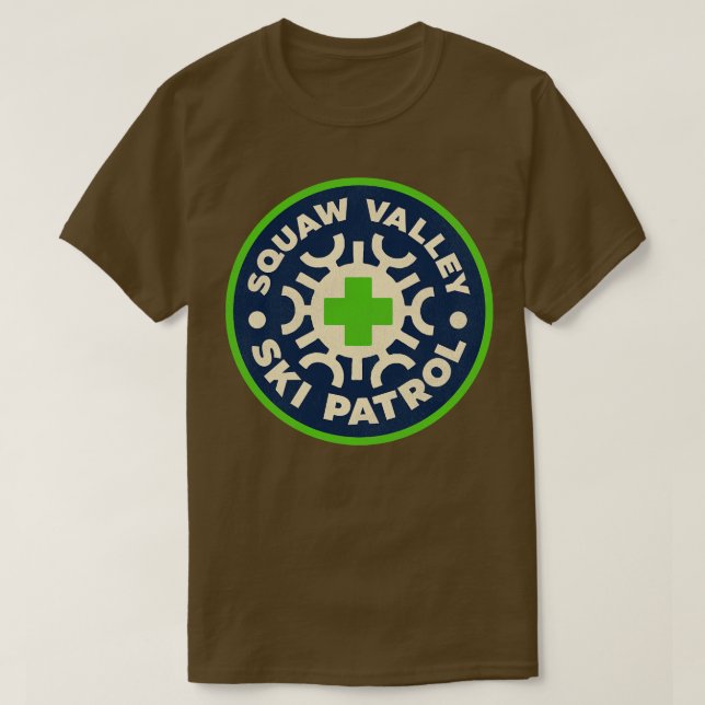 T-shirt Patrouille de ski de Squaw Valley (Design devant)