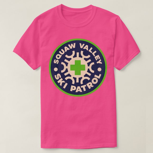 T-shirt Patrouille de ski de Squaw Valley (Design devant)