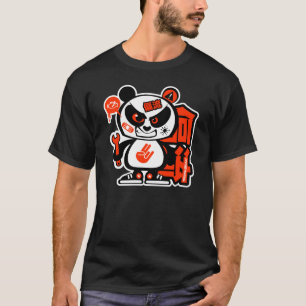 T-shirt Patrouille folle de dérive - panda agressif
