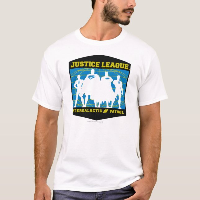 T-shirt Patrouille intergalactique de la Ligue de Justice (Devant)