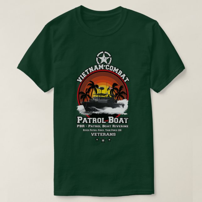 T-shirt Patrouille sur la rivière des Vétérans (Design devant)