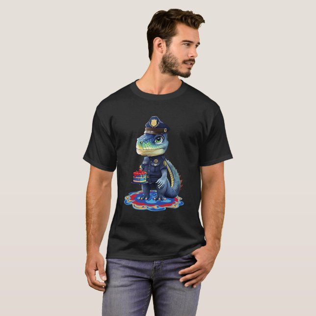 T-shirt Patrouilleur d'anniversaire Gator (Devant entier)