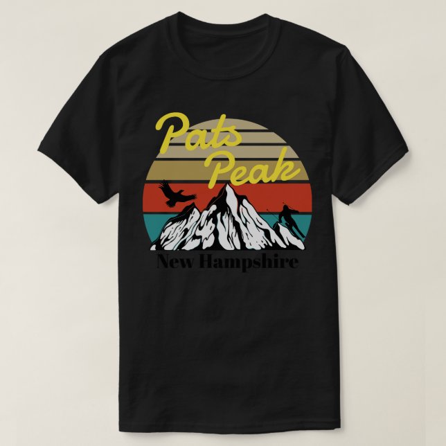 T-shirt Pats Peak ski New Hampshire 1 (Design devant)