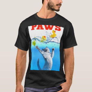 T-shirt Patte Chat Et Canard En Caoutchouc Jaune Mignon Ch