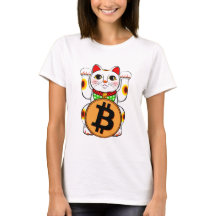 Patte de Bitcoin de chat chanceux de Maneki Neko