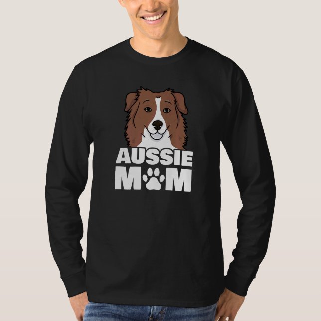 T-shirt Patte de chienne mère Berger Australien (Devant)
