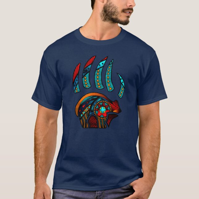 T-shirt Patte d'ours drôle drôle (Devant)