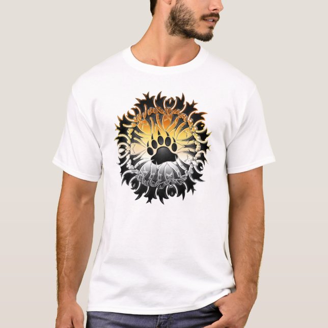 T-shirt Patte tribale de fierté d'ours (Devant)