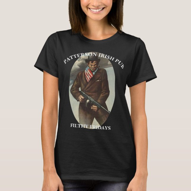 T-SHIRT PATTERSON PUB IRLANDAIS BERRYVILLE VIRGINIE SALE F (Devant)