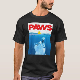 T-shirt Pattes Chat & Canard en Caoutchouc Jaune Chat Mign