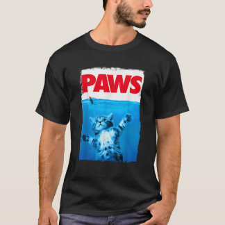 T-shirt Pattes Chat et Souris Top Drôle Mignon Amoureux de