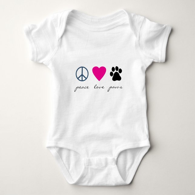 T-shirt Pattes d'amour de paix (Devant)