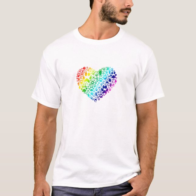 T-shirt Pattes du coeur (Devant)
